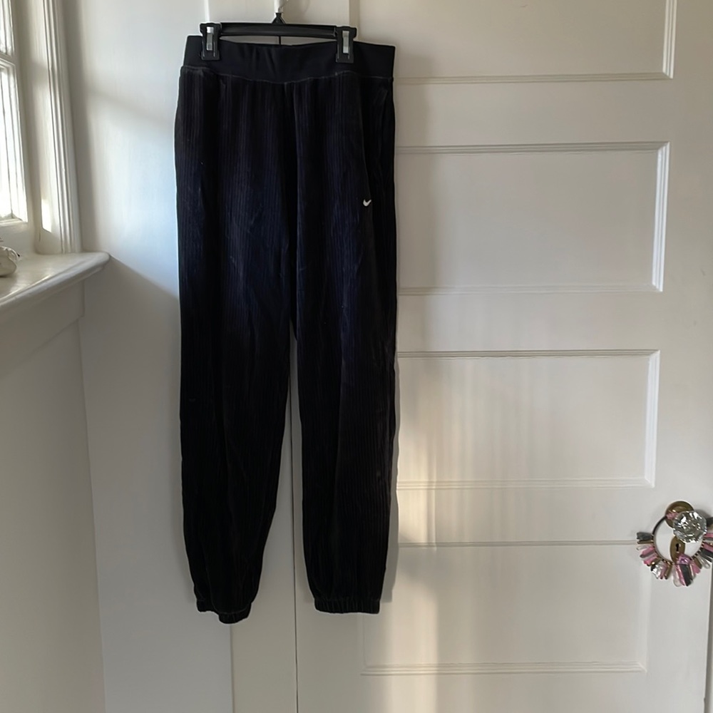 Matching Nike velour tracksuit sweatpants
